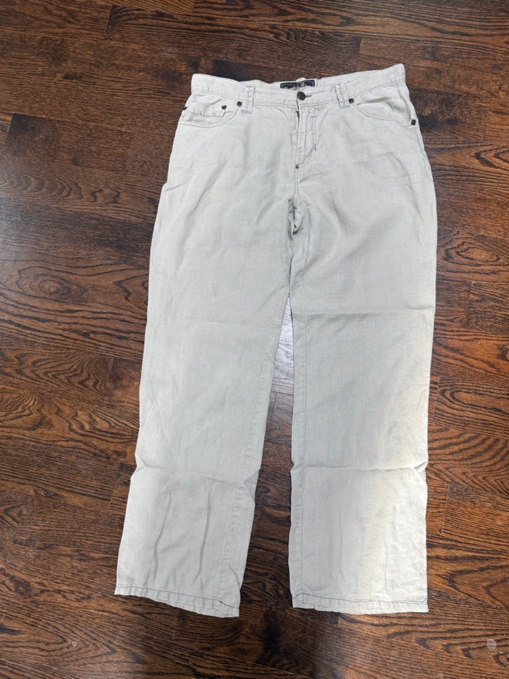 Project Raw  linen denim pants 100% linen